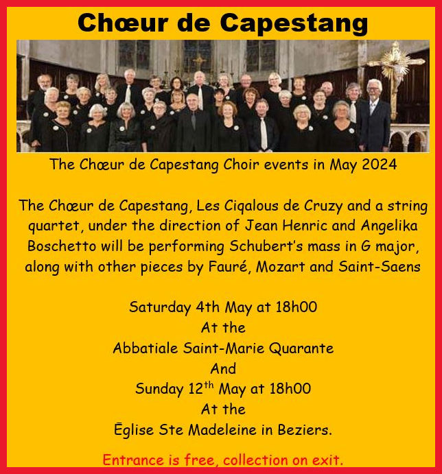 choir events May 2024