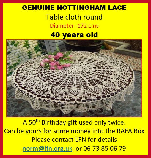 Janets Lace cloth